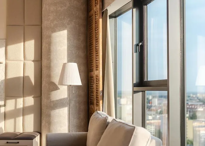 Apartment Ans Hanza Tower 17th Floor With View, Swimming Pool Area With Saunas, Viewing Terrace Szczecin