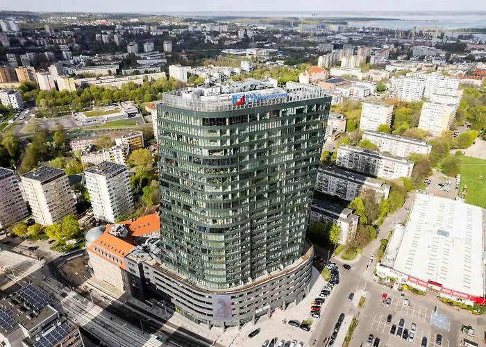 Ans Hanza Tower 17th Floor With View, Swimming Pool Area With Saunas, Viewing Terrace Apartment Szczecin